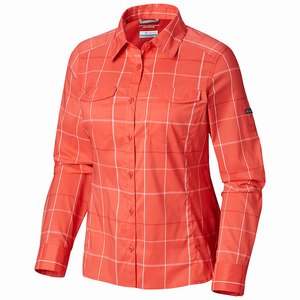 Columbia Silver Ridge™ Lite Plaid Långärmad Tröja Dam Rosa (AJBPU4736)